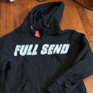 Men's Black Hoodie with Bold Graphic